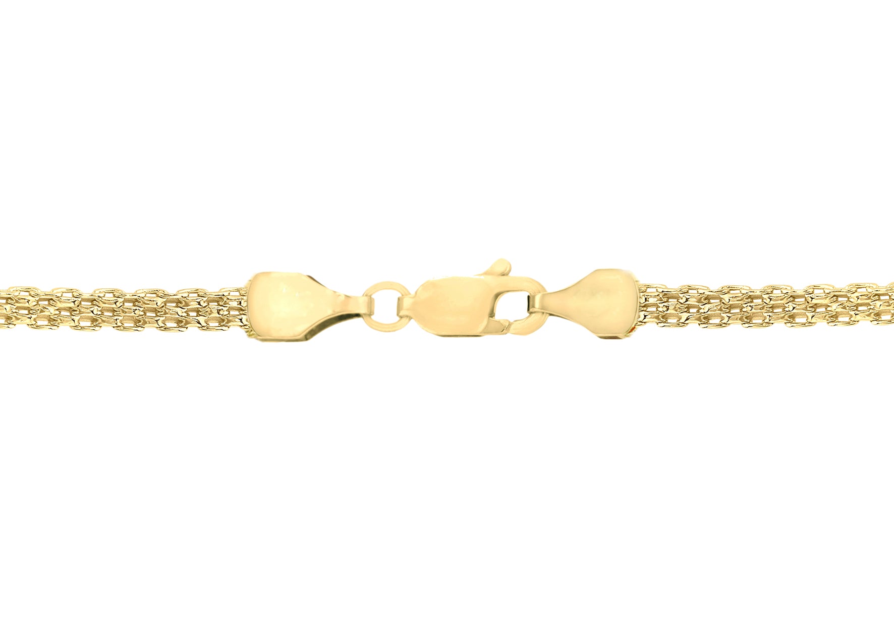 9ct Yellow Gold Graduated Bismark Chain Necklace