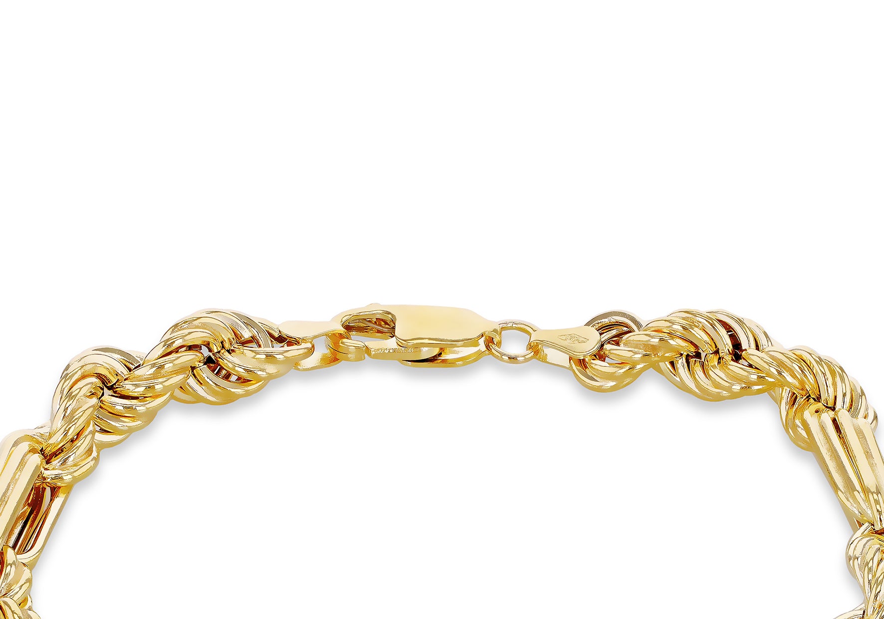 9ct Yellow Gold Chunky Figaro Rope Chain