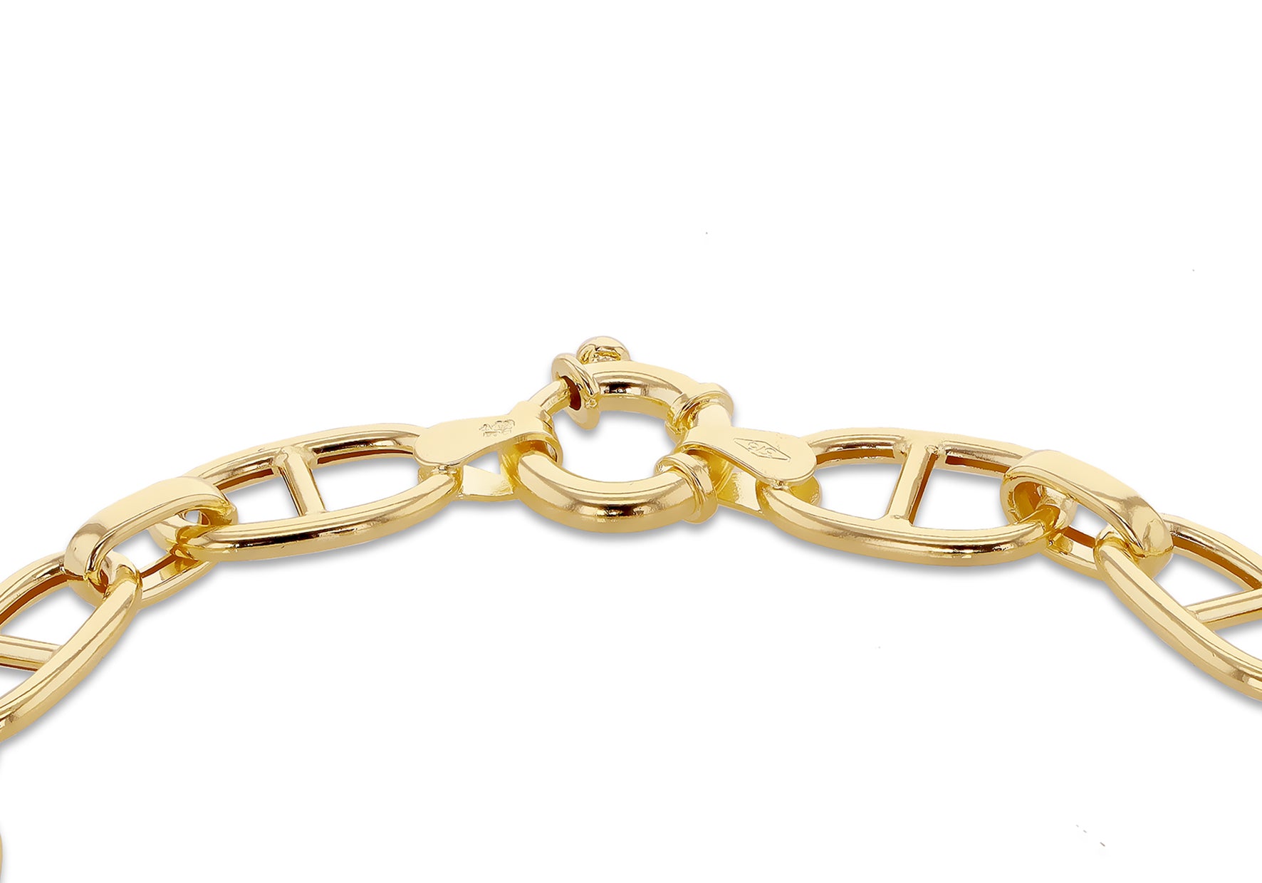 9ct Yellow Gold Rambo Links Bracelet