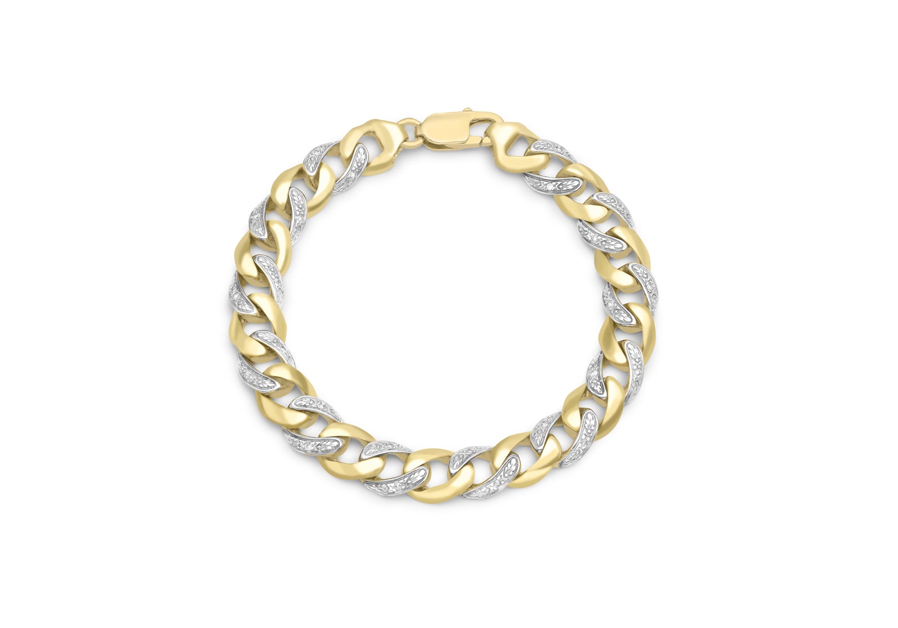9ct жълто злато 0,24ct диамантена гривна