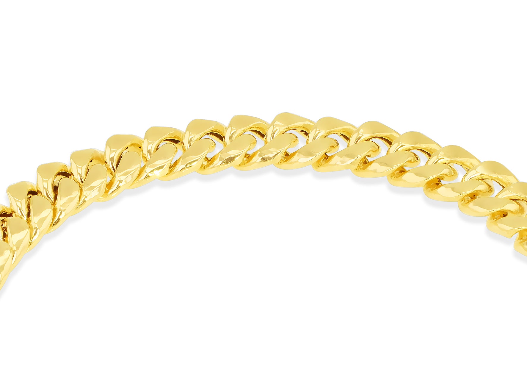 9ct Yellow Gold Cuban Chain Bracelet