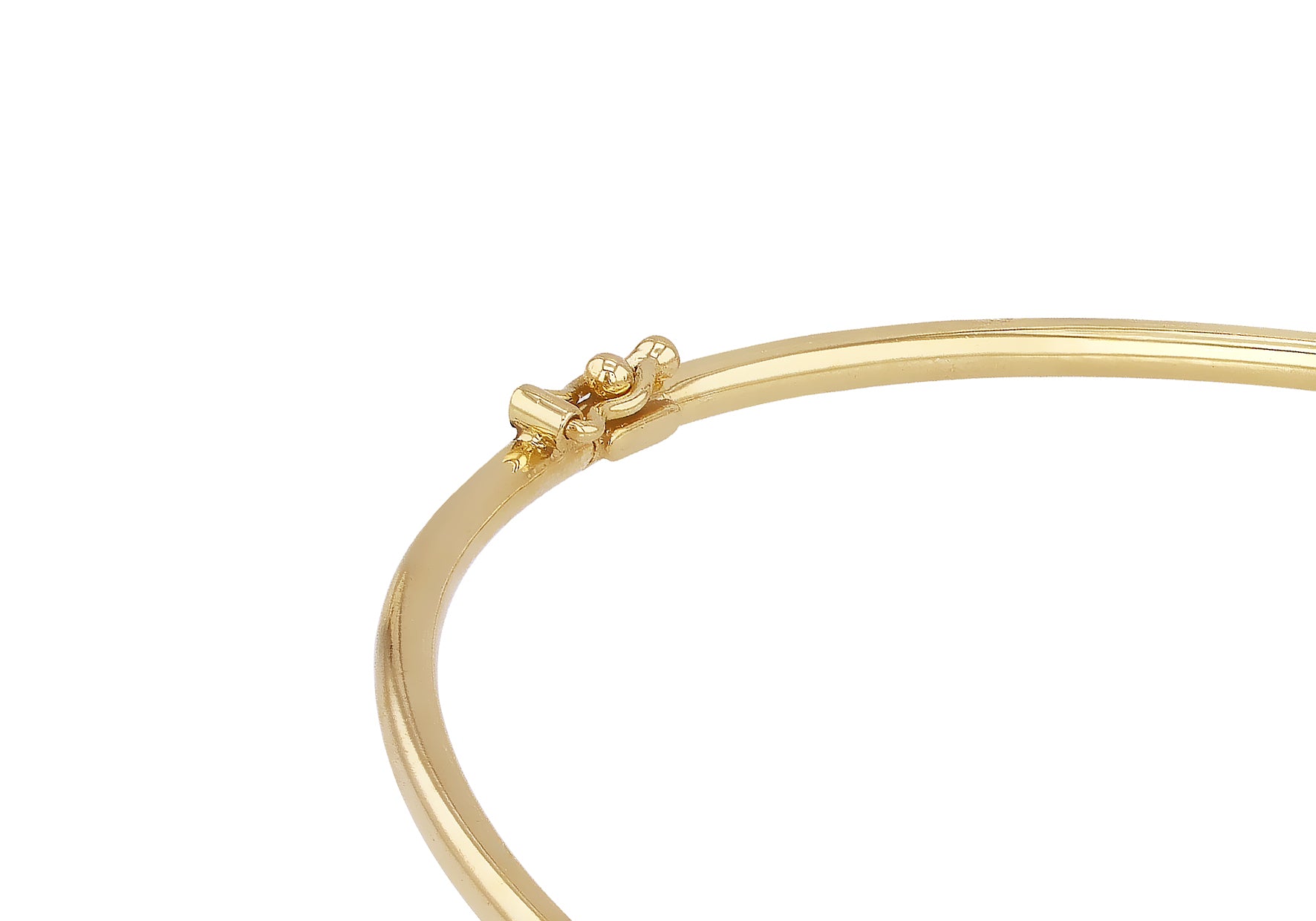 9ct Yellow Gold Rainbow Petal Bangle