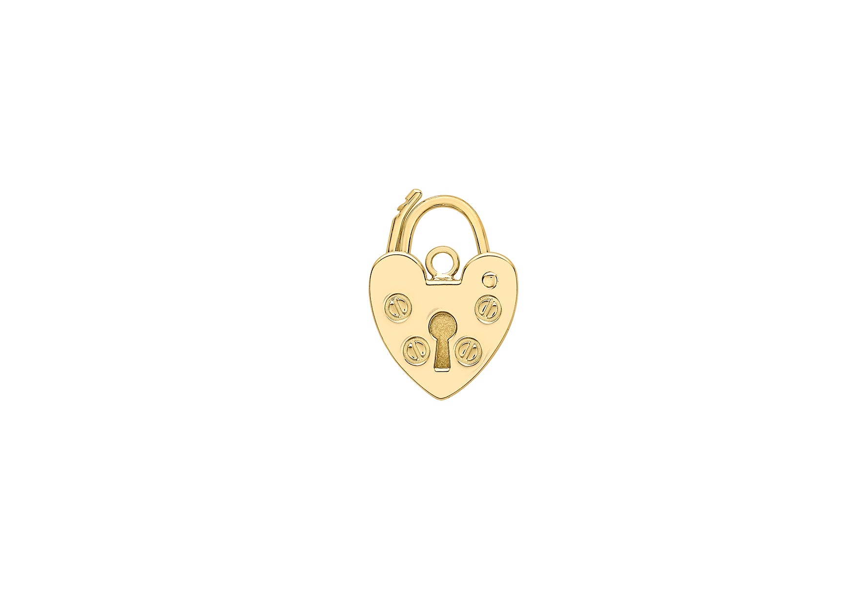 9ct Yellow Gold Padlock Pendant