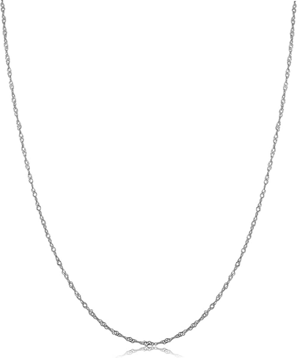 Platinum 18 Twist Slim Curb Chain