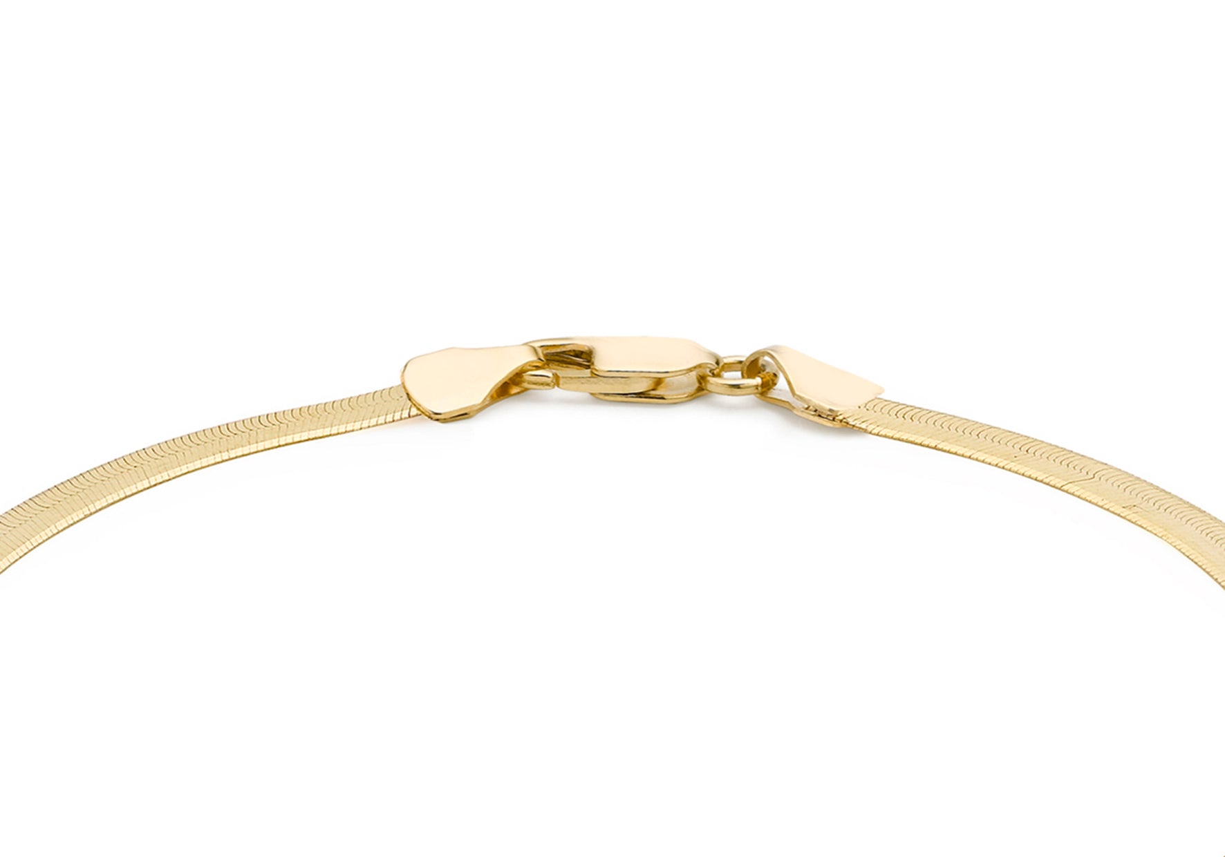 18ct Yellow Gold 60 Herringbone Chain Bracelet