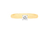 18ct Yellow Gold 0.50ct Diamond Band Solitaire Ring