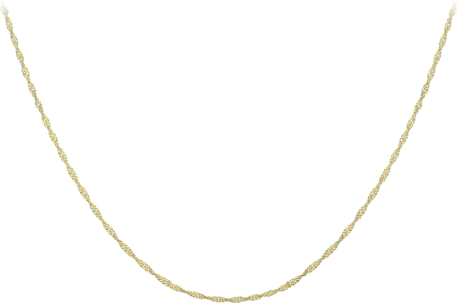 9ct Yellow Gold 25 Twist Curb Chain