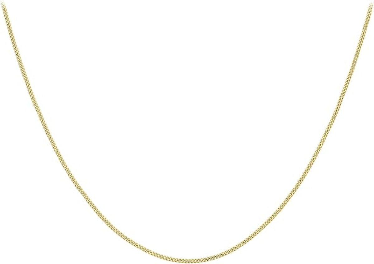 9ct Yellow Gold 50 Diamond Cut Curb Chain