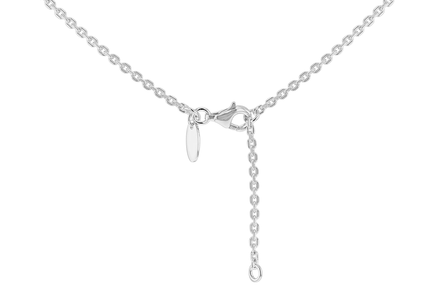 Sterling Silver Twisted Cross Chain Necklace