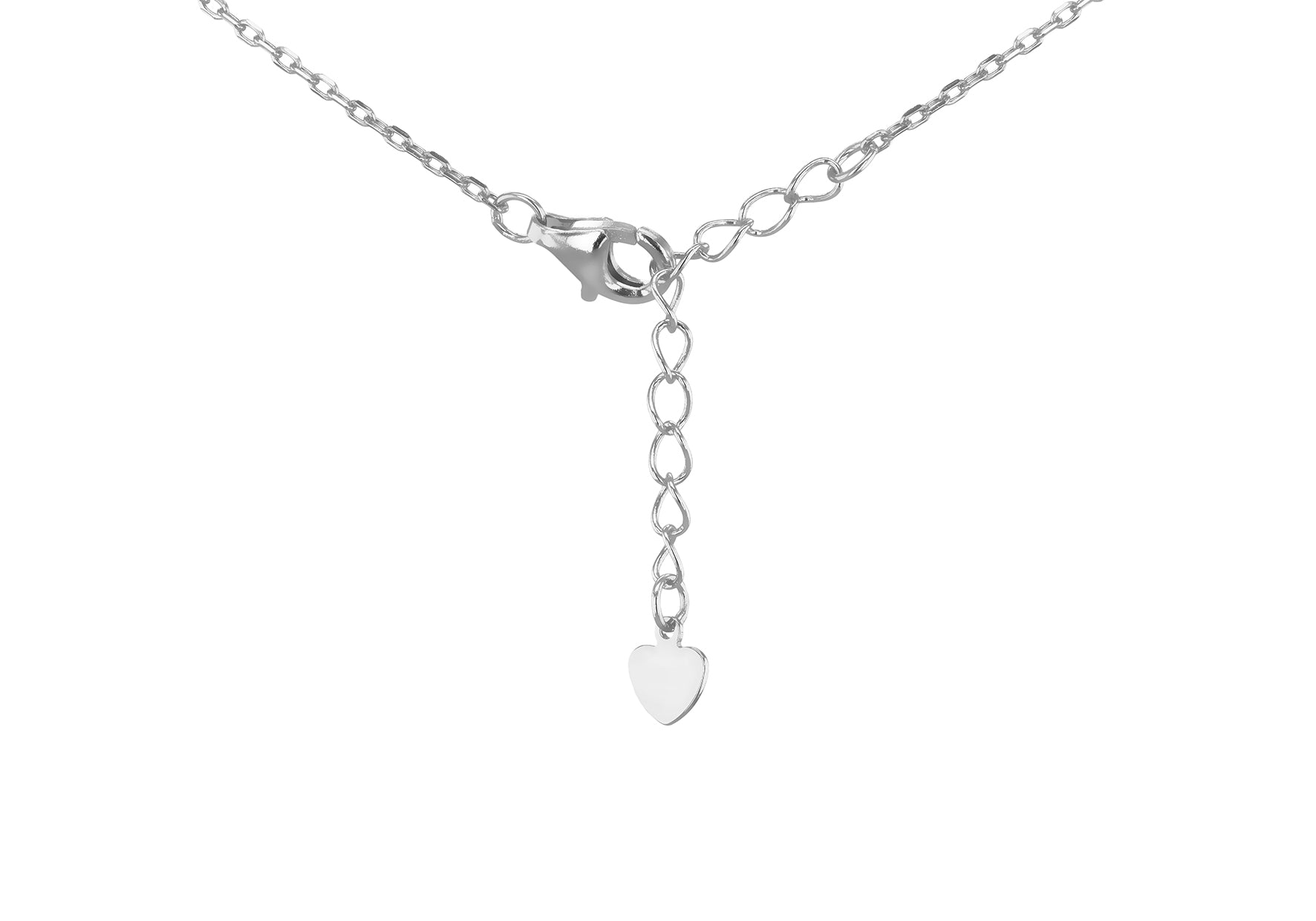 Sterling Silver Malachite & Zirconia Clover Pendant