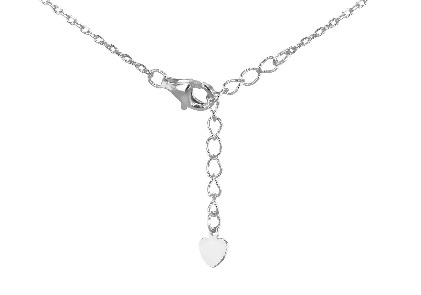 Sterling Silver Rainbow Clover & Zirconia Pendant