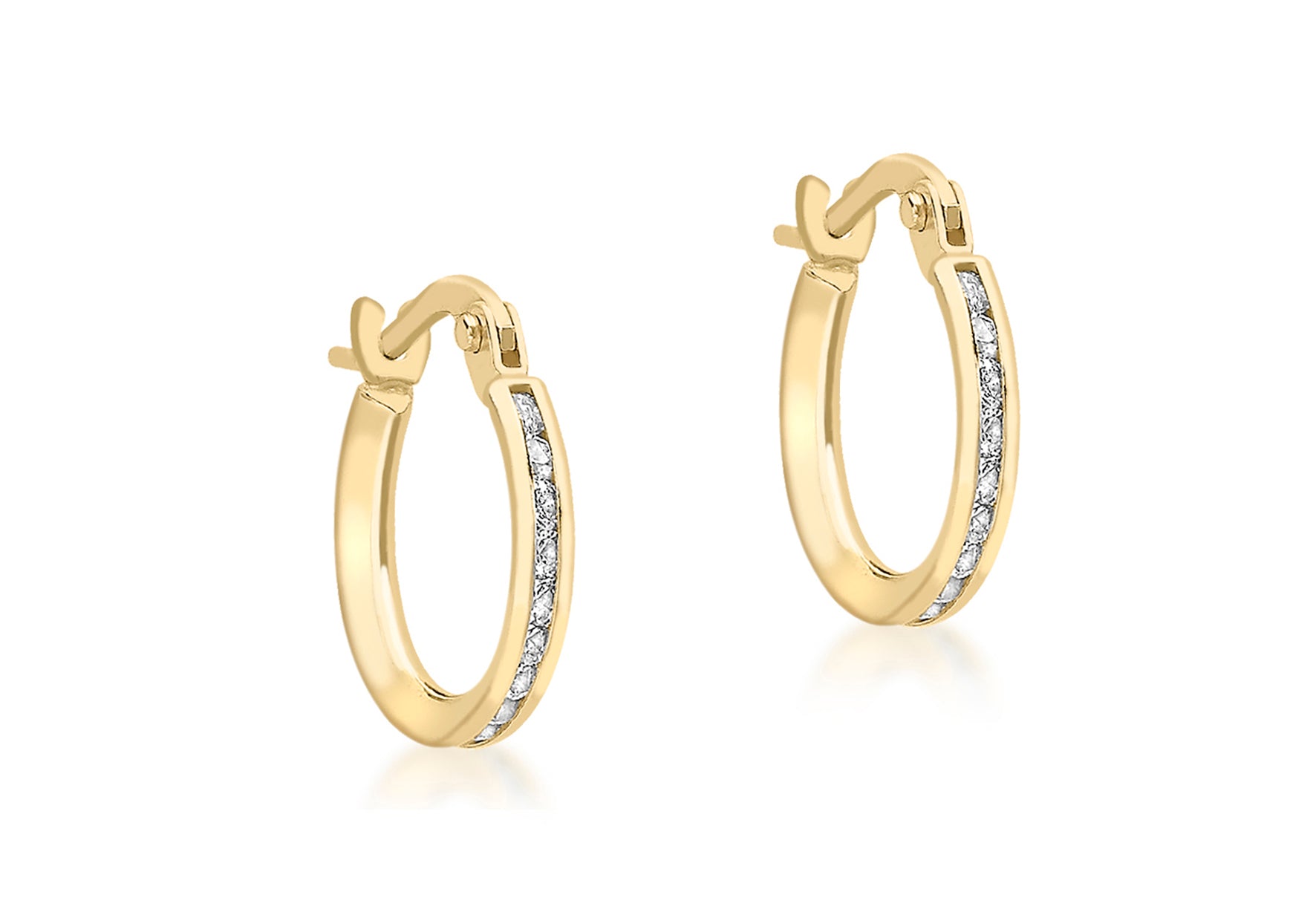 9ct 20MM Zirconia HOOP ERing
