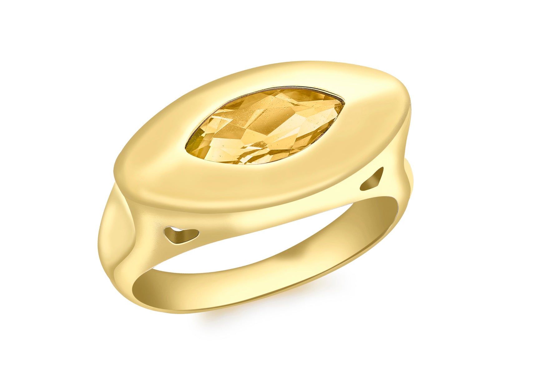 9ct Yellow Gold Marquise Ring