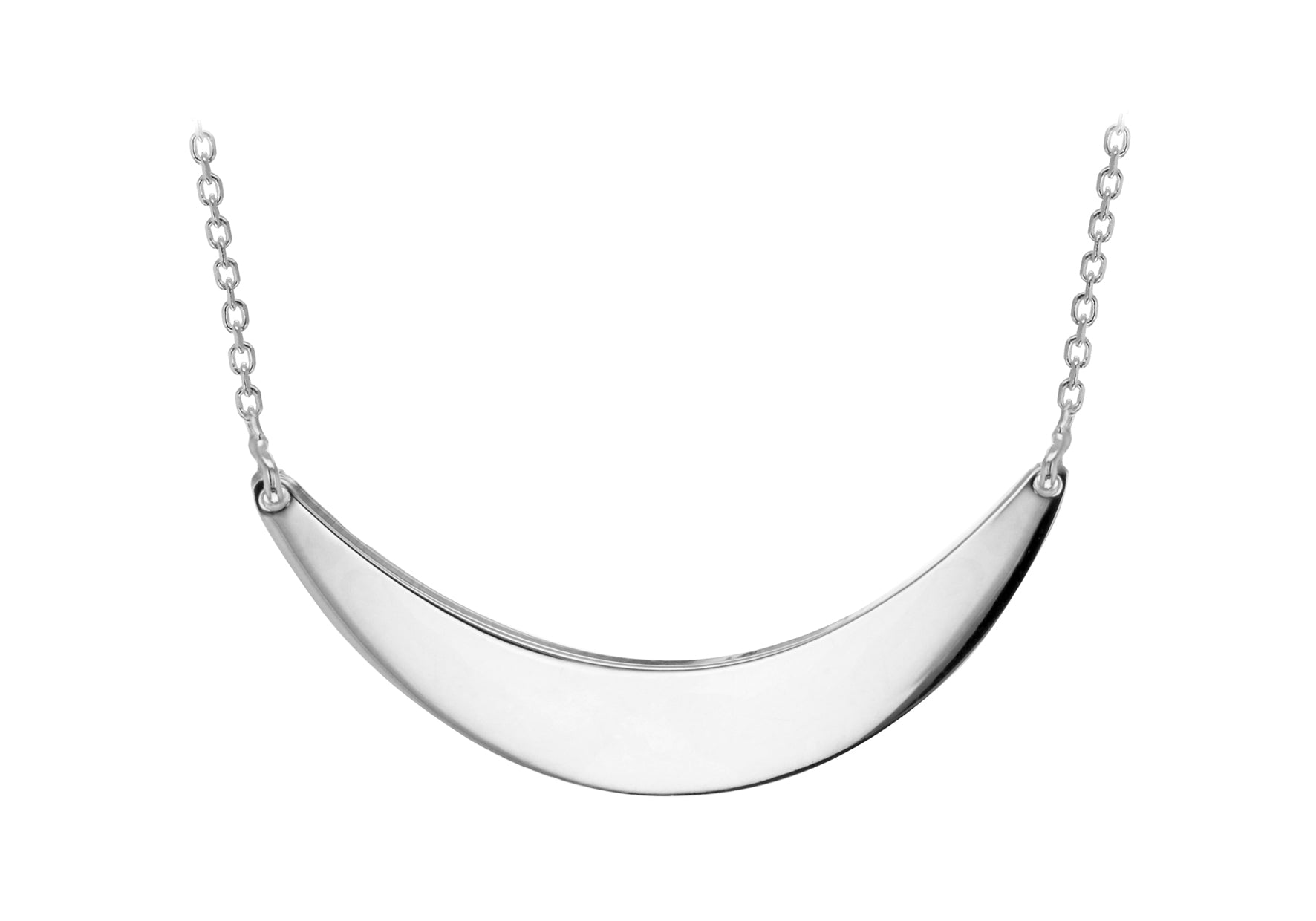 Sterling Silver resent Bar Necklace 43m/17"9