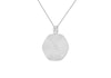 Sterling Silver White Zirconia Hexad Pendant