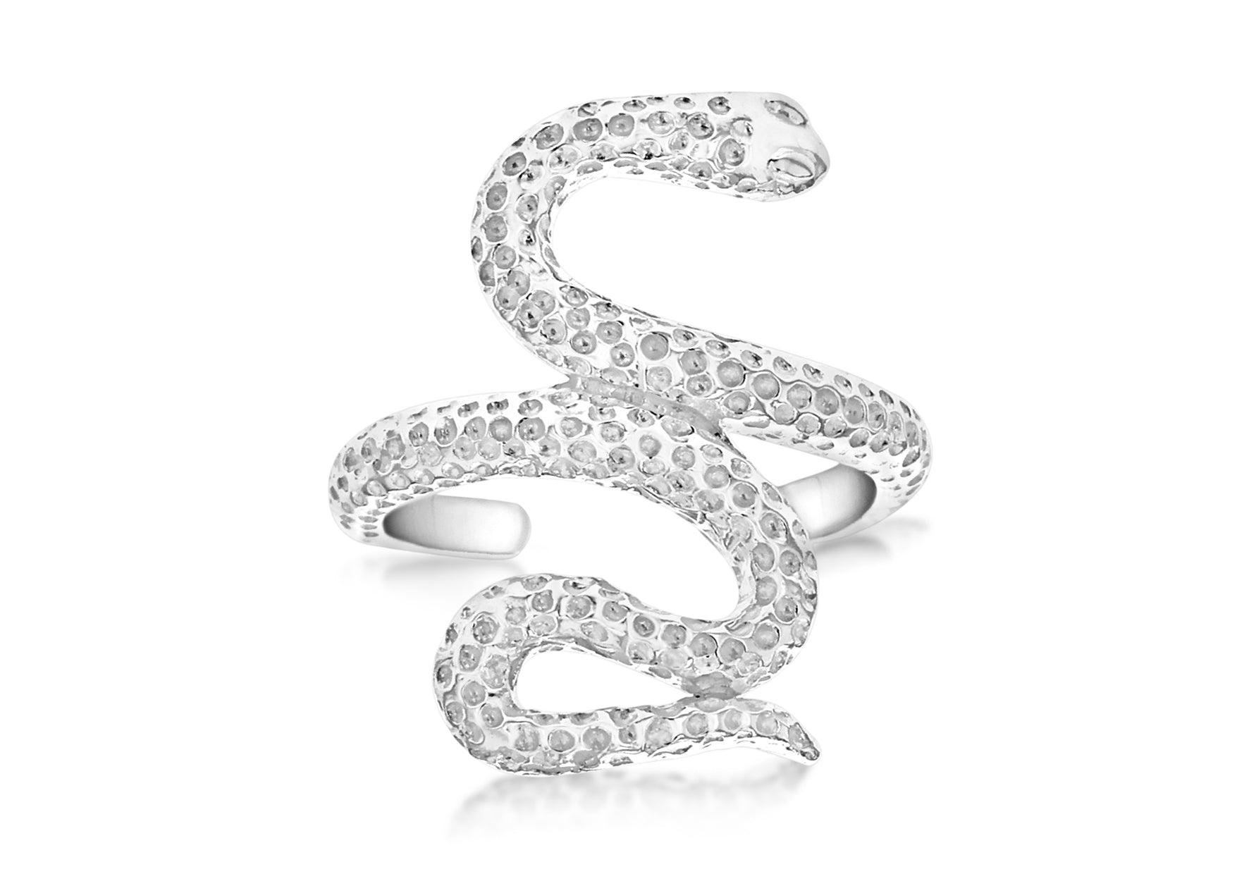 SILVER SNAKE TOE Ring