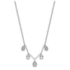 18ct White Gold 0.32ct Diamond Droplets Necklace