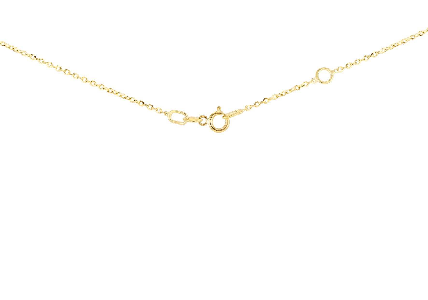 9ct Yellow Gold 0.08ct Diamond & Ruby Trilogy Pendant