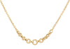 9ct Yellow Gold Rope & Chain Interlinked Circle Necklace