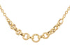 9ct Yellow Gold Rope & Chain Interlinked Circle Necklace