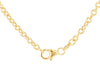 9ct Yellow Gold Grained Oval Rope Links Chain Necklace