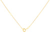 9ct Yellow Gold 0.01ct Diamond Bar Necklace