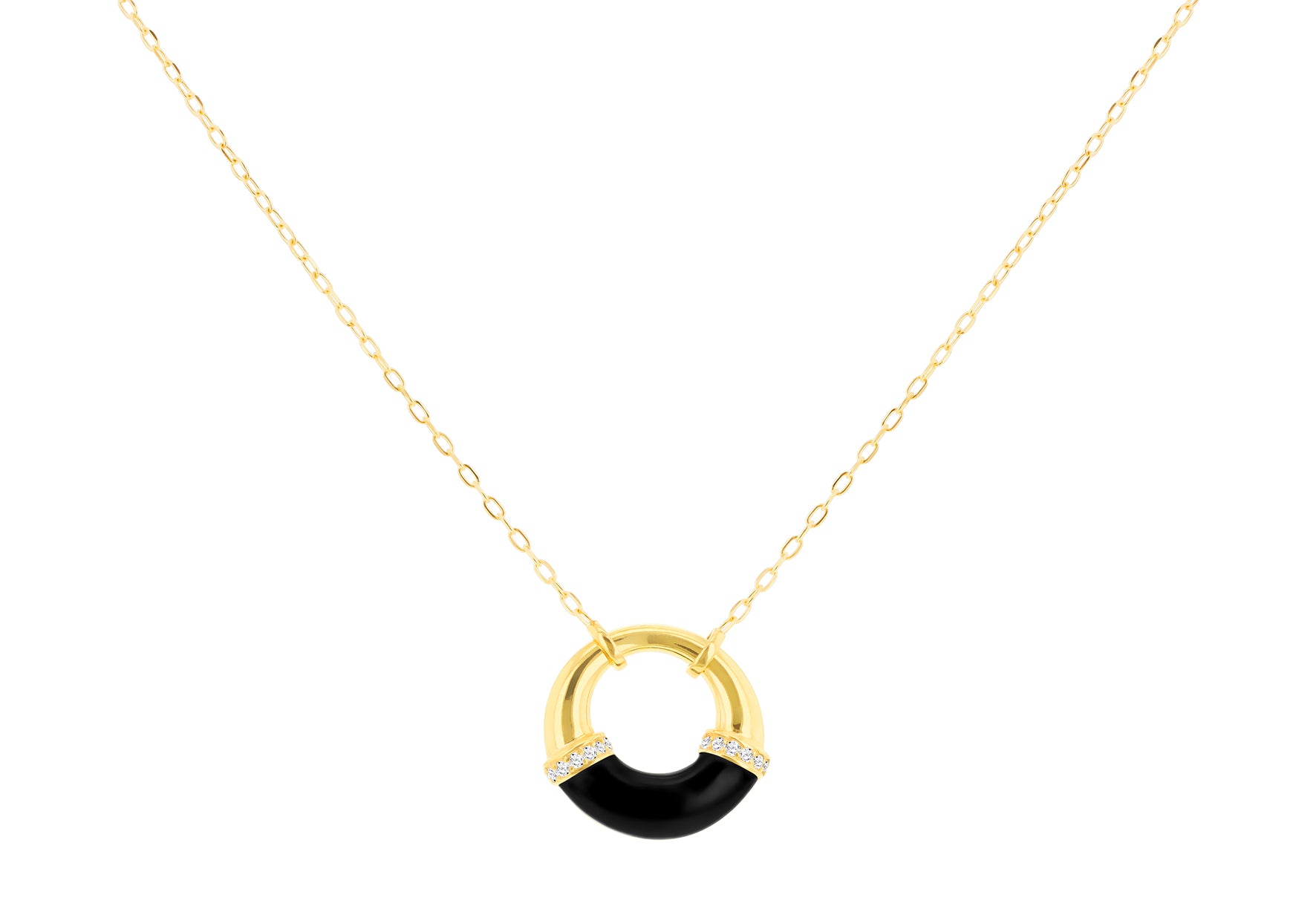 9ct Yellow Gold 0.005ct Round Diamond Pendant