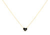 9ct Yellow Gold 0.01ct Diamond Set Heart Pendant