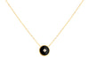 9ct Yellow Gold 0.004ct Diamond Set Pendant Necklace