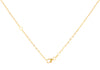 9ct Yellow Gold Blue Topaz Diamond Set Pendant Necklace