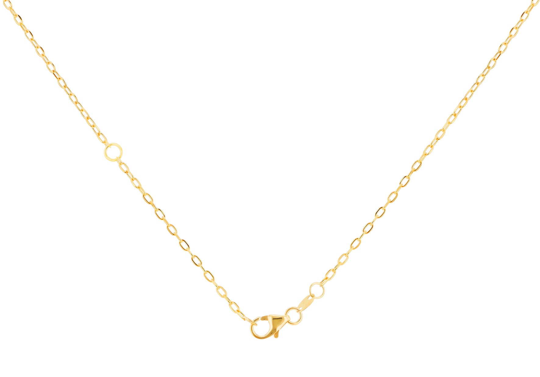 9ct Yellow Gold Blue Topaz  0.135ct Diamond Pendant Necklace