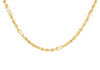 9ct Yellow Gold Diamond Cut Figaro Rope Chain