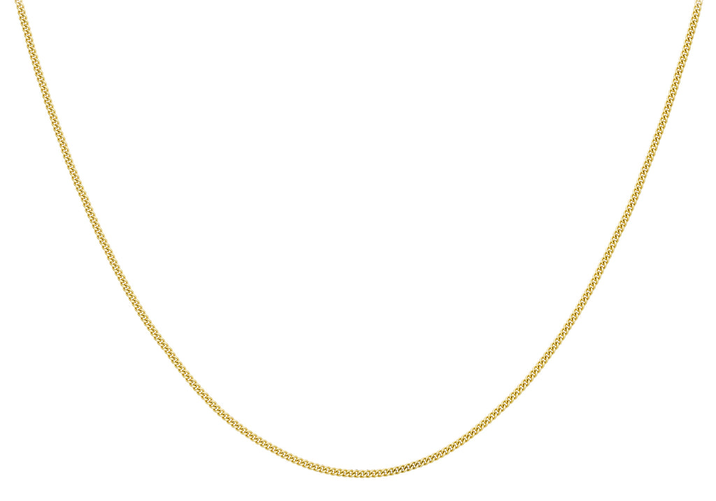 9ct Yellow Gold Slim Diamond Cut Rope Chain