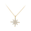 9ct Yellow Gold Zirconia North Star Adjustable Necklace
