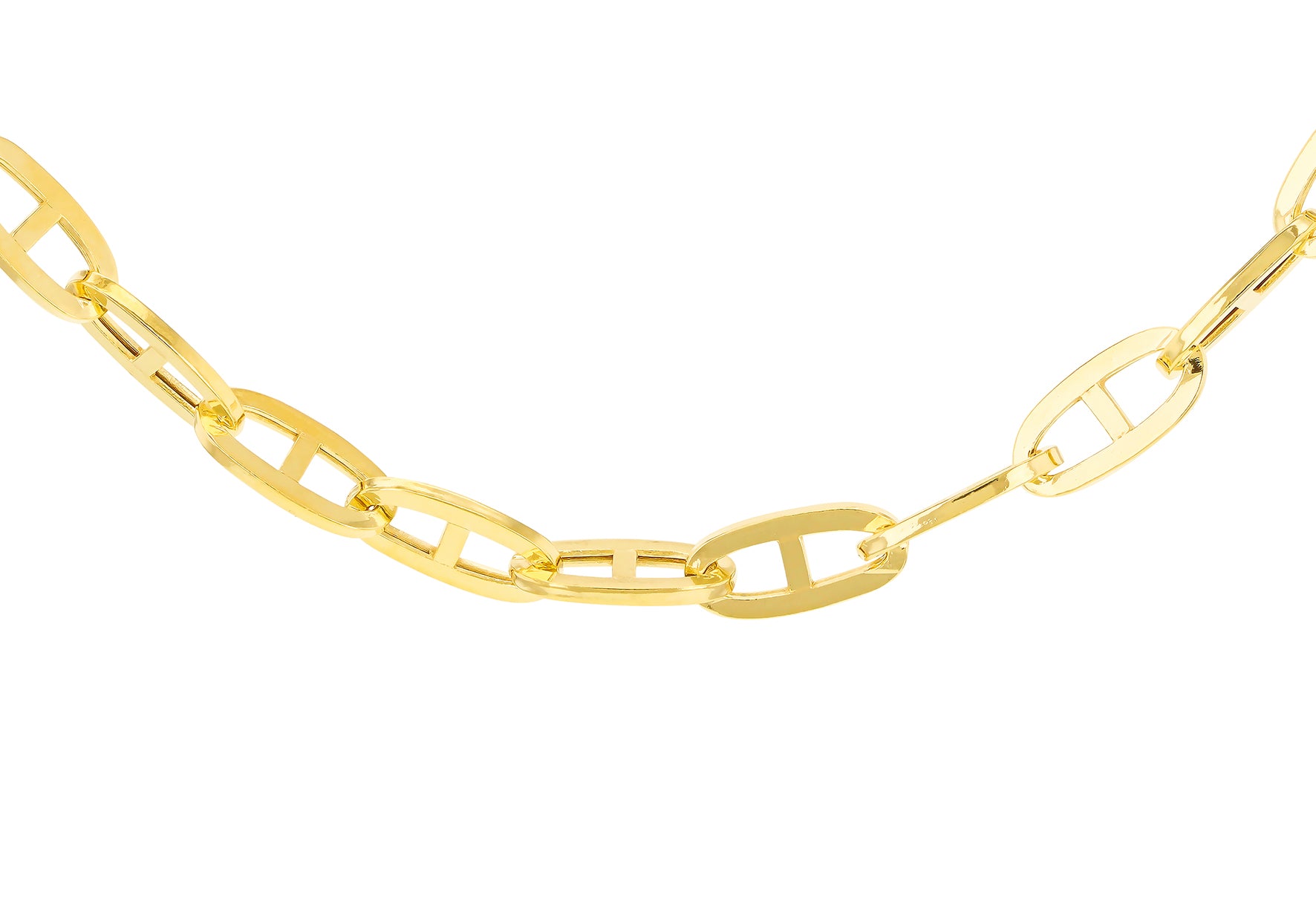 9ct Yellow Gold Marine Anchor Links Chain