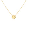 9ct Yellow Gold Clover Adjustable Trace & Ball Chain Necklace