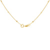 9ct Yellow Gold Clover Adjustable Trace & Ball Chain Necklace