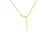 9ct Yellow Gold White Zirconia Teardrop Pendant