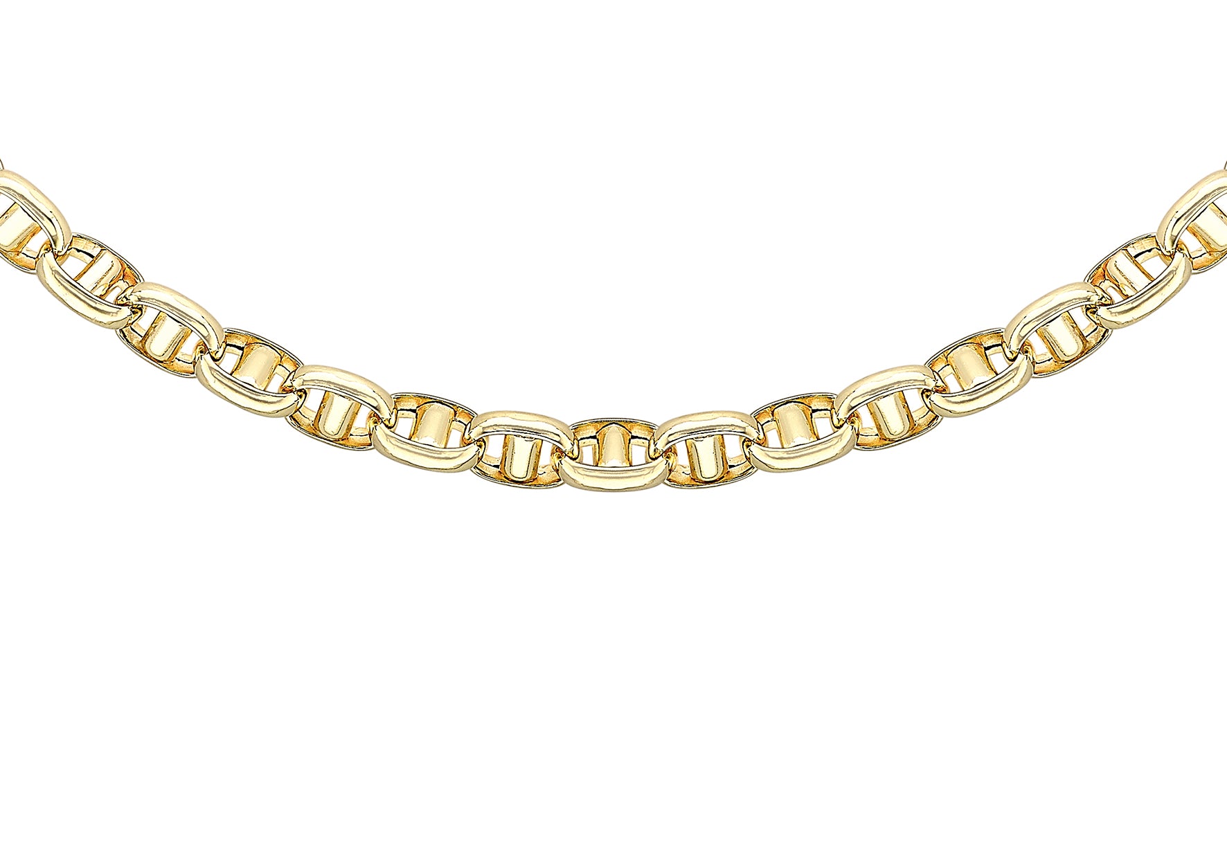 9ct Yellow Gold Cuban Chain Links Necklace
