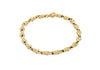 9ct Yellow Gold Dumbbell Bracelet