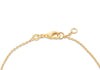 9ct Yellow White Zirconia Ornate Curve Bracelet