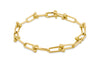 9ct Yellow Gold Horseshoe Orb Links Bracelet