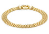9ct Yellow Gold Woven Links Bolt Ring Bracelet