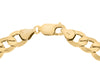 9ct Yellow Gold Six Sided Curb Chain Bracelet