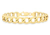 18ct Yellow Gold 150 Six-Sided Curb Chain Bracelet