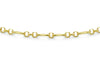 9ct Yellow Gold Diamond Cut Figaro Belcher Chain Bracelet