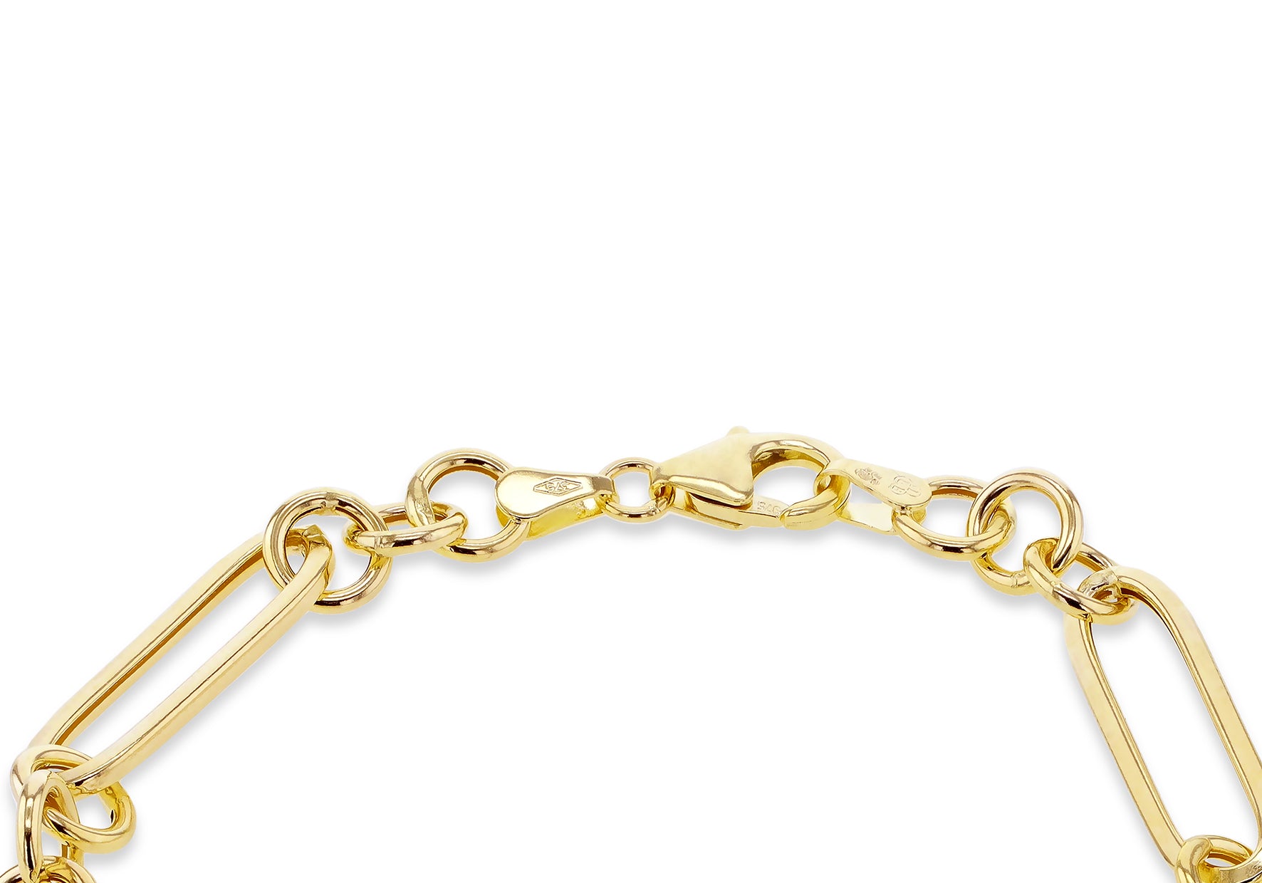 9ct Yellow Gold Figaro Paper Chain Bracelet