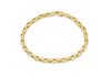 9ct Yellow Gold Square Paper Chain Bracelet