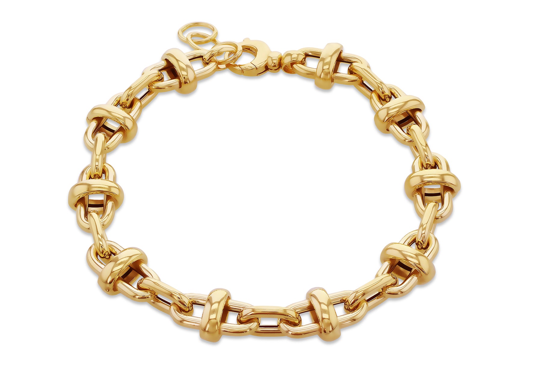 9ct Yellow Gold Mariner Anchor Links Bracelet