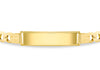 9ct Yellow Gold Curb ID Bracelet